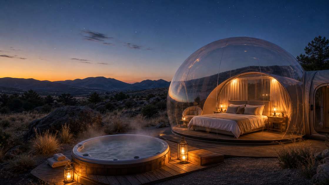 Hoteles Burbuja Cerca de Madrid: Guía Completa con Precios, Zonas y Jacuzzi (2024)