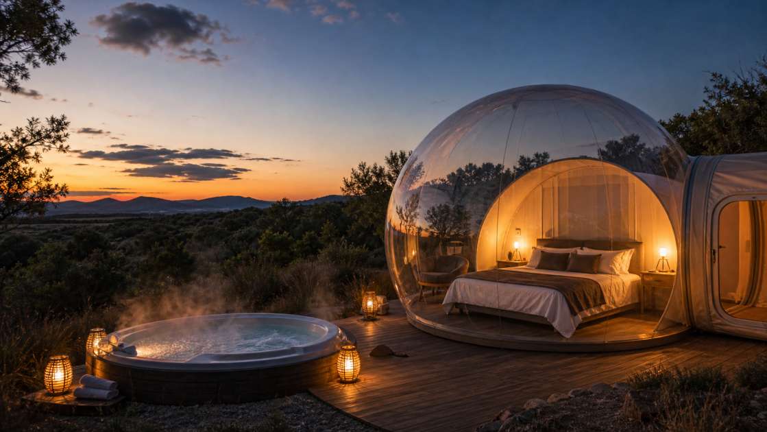 Hoteles burbuja con jacuzzi privado: ¿Cuándo merece la pena y cómo elegir el ideal?